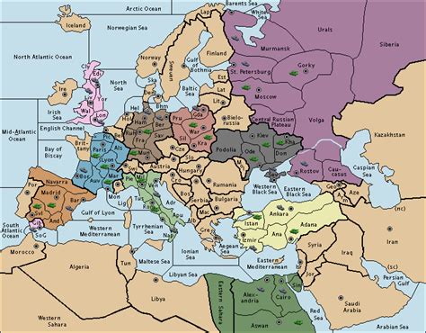 Bolariku Map Of Middle East And Europe