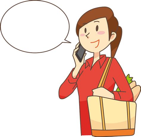 Talking Girl Using Mobile Phone Clipart Transparent Png Png Mart