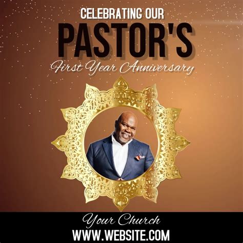 Church Pastor Anniversary Template Postermywall