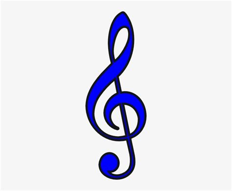 This Free Clip Arts Design Of Clave Music Note Png Blue Treble Clef