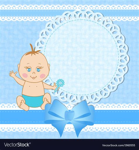 He may outgrow your lap, but he'll never outgrow your heart. Baby shower greeting card for baby boy Royalty Free Vector