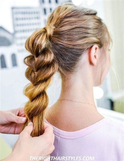 Start by parting the front of the hair from ear to ear. How to Make a Pull-Through Braid in Easy 6 Steps in 2019 | Braids, Pull through braid, Plaits ...