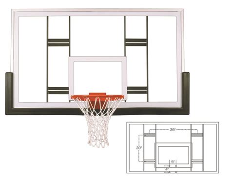 First Team Official Competition Glass Conversion Backboard 42x72 Inch