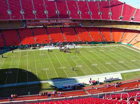 Geha Field At Arrowhead Stadium Seat Views Section By Section