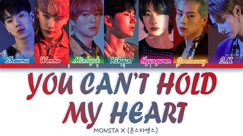 Monsta X You Cant Hold My Heart Color Coded Lyrics Youtube