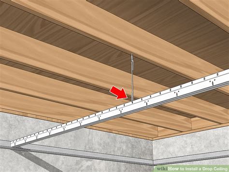 Click here to see how we installed the shiplap by attaching it to the ceiling grid. How to Install a Drop Ceiling: 14 Steps (with Pictures ...