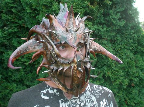 Leather Dragon Armor Mask By Skinz N Hydez On DeviantArt
