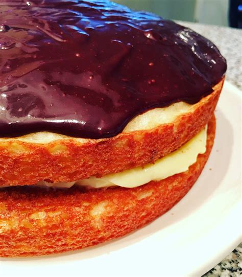 Boston Cream Pie Easy Cake Recipe Basilmomma