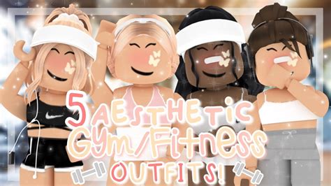 5 Aesthetic Gymfitness Outfits For Bloxburg With Codeslinks ☀️
