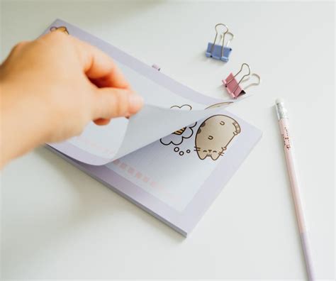 Pusheen Magnetic Shopping List Pencil Shopforgeek Notebook