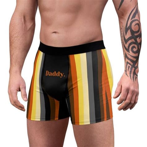 Daddy Gay Bear Rainbow Pride Flag Lgbtq Men S Boxer Briefs