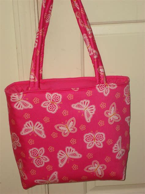 pretty in pink butterflies fabric tote bags lots of new designs fabric tote bags bags