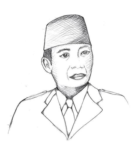 Kumpulan Gambar Untuk Belajar Mewarnai Mewarnai Gambar Presiden Soekarno