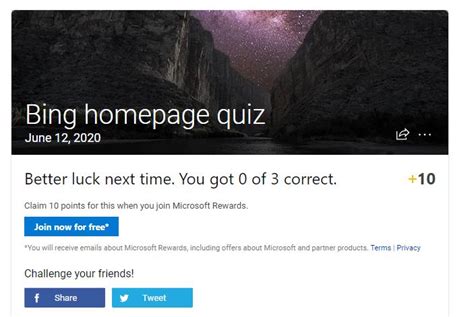 Bing also offers a weekly quiz. Best of Bing Homepage Quizzes:How to play Bing Homepage ...