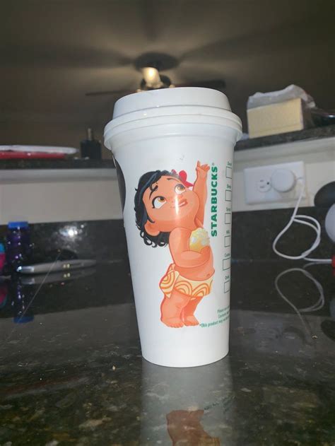 Hey, it's jamela from by pink with an amazing starbucks halloween inspired tumbler tutorial you can make using you're all set. Moana Starbucks Cup | Glitz & Glam | Starbucks cup art ...