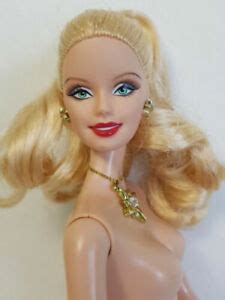 Model Muse Barbie Doll Nude For Ooak Or Redress Blonde Red Lipstick