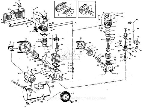 Campbell Hausfeld VT6101 Parts Diagram For Air Compressor Parts