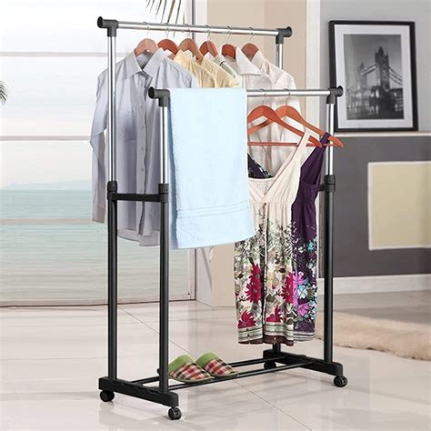 Medigo Folding Cloth Dryer Stand Hanging Garment Dress Drying Rack For
