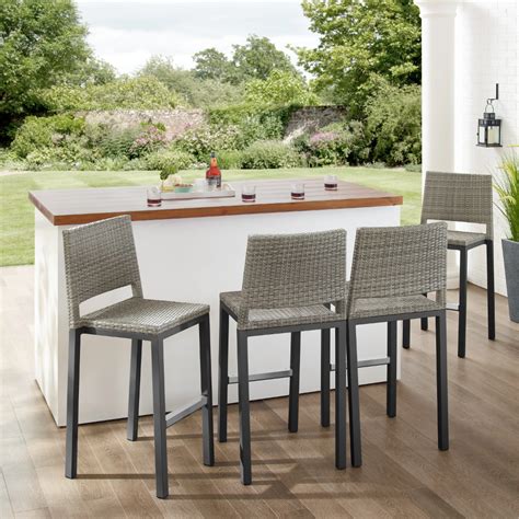 Shop wayfair for the best 31 inch seat height bar stools. Havenside Home Plymouth Patio Aluminum 30-inch Outdoor ...
