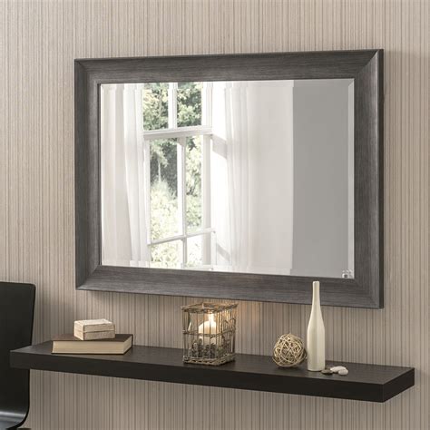 This kensington style royal blue framed rectangle mirror pairs well with contemporary and modern decors. YG224 Dark Grey modern rectangle woodeffect and scooped ...