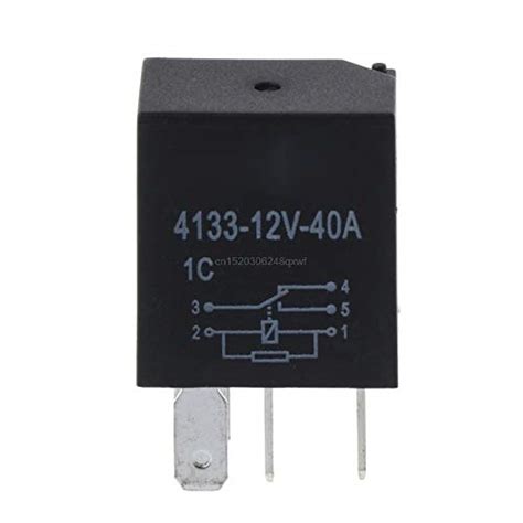 Plastic Automotive 12v 40a 5 Pin Relay Long Life Time Delay
