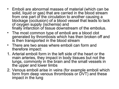 A Brief Description On An Embolectomy Procedure Ppt