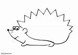 Printable Hedgehog Template Coloring Preschool Hedgehogs Activity Worksheets sketch template