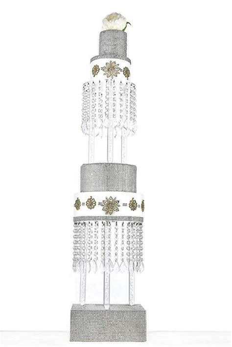 Butterflyevent 2 Tier Crystal Chandelier Cake Stand Round 8 And 10