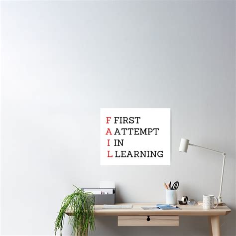 First Attempt In Learning Fail Sticker Poster For Sale By Kstrafen