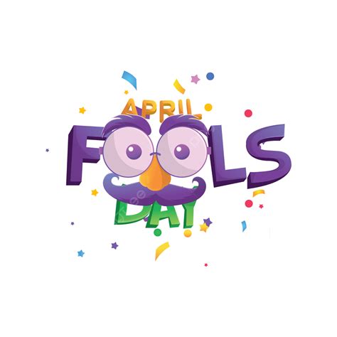 April Fools Day Vector Hd Images April Fools Day Text Effect Design