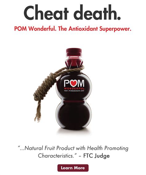 Pom Ads Selectively Quotes From Judges Adverse Ruling The New York Times
