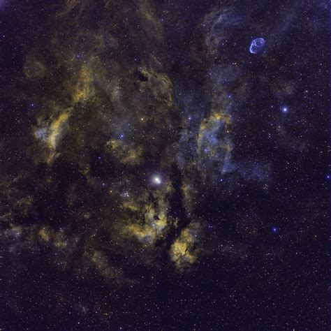 Sadr Nebula In Cygnus Telescope Live