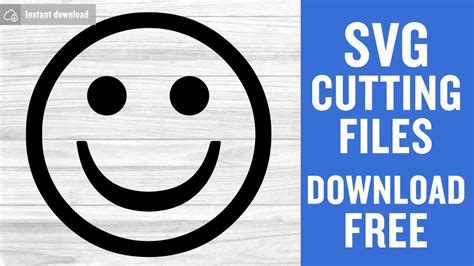 Smiley Png Cut File For Cricut Emoji Svg Stencil Template Clip Art