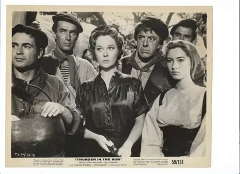 Vintage X Photo Susan Hayward Jeff Chandler In Thunder In The Sun Picclick