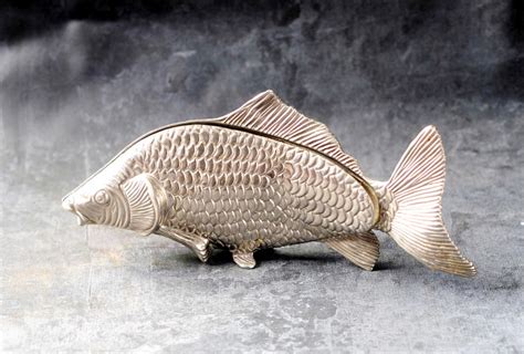 Vintage Silver Plated Napkin Holder Fish Carp Italy Napkin Etsy