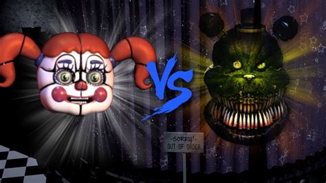 Circus Baby Vs Nightmare ⭐️ La Liga De Fnaf Fnaf Ultimate Custom