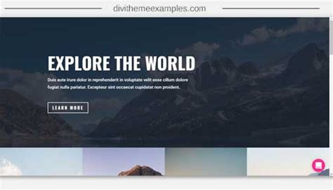 Travel Blogger Divi Layout Pack Divi Website Example