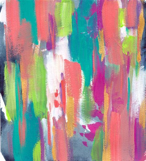 A Bright Abstract Painting By Christine Lindstrom