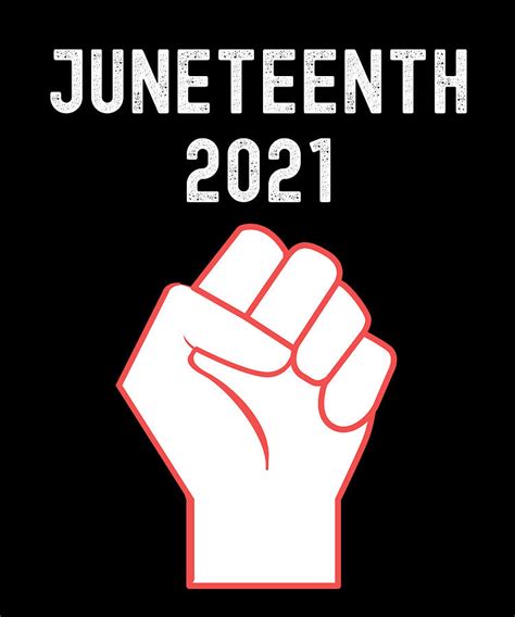 While juneteenth celebrates the emancipation proclamation, which only freed slaves in the south, the 13th amendment is what officially ended. Juneteenth 2021 Digital Art by Alberto Rodriguez