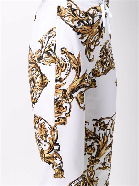 Versace Jeans Couture Baroque Pattern Track Pants Farfetch