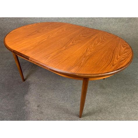 Vintage British Mid Century Modern Teak Oval Dining Table By G Plan At