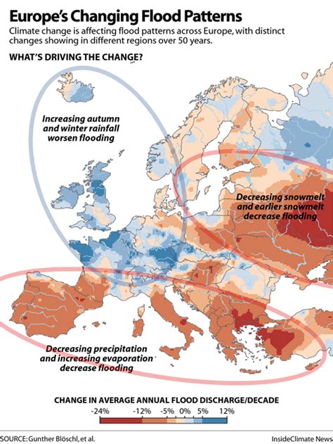 Map Europes Changing Flood Patterns Inside Climate News