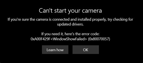 Webcam Not Working Microsoft Community