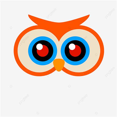 Cartoon Owl Eye Geometric Round Camera Cute Owl Png Transparent