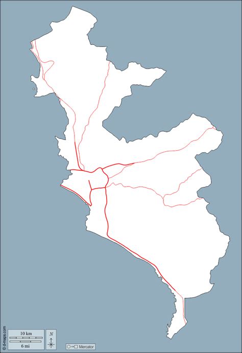 Mapa Lima Silueta
