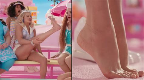Margot Robbie Reveals How Foot Scene For Barbie Trailer Was Filmed
