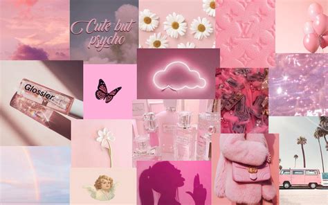 Aesthetic Pink Collage Pc Wallpapers Wallpaper Cave 62a