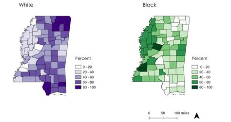 Percent Of Population By Race By County In Mississippi Download