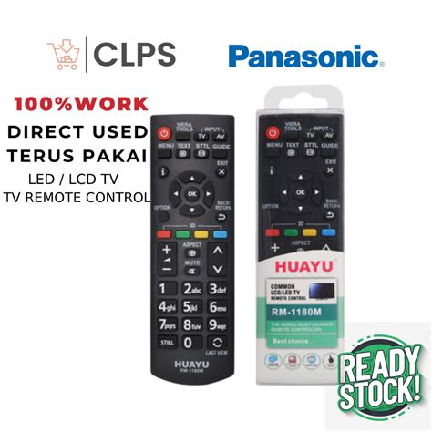Panasonic Lcd Led Tv Remote Control Rm 1108m Rm1108 Rm108m Shopee