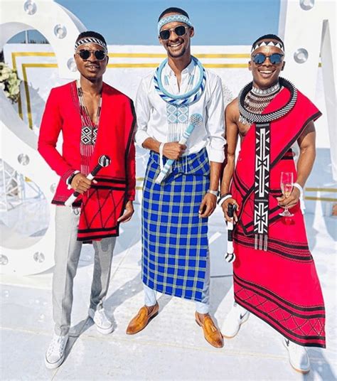 Clipkulture Men In Stylish Xhosa Umbhaco Traditional Attire And Beads Peacecommission Kdsg Gov Ng